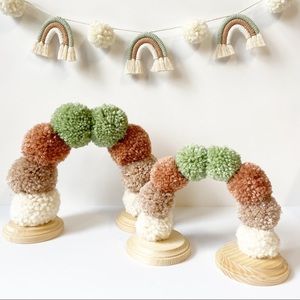 Rainbow Theme Decoration Set Garland Table Centerpieces Baby Room Kids Party